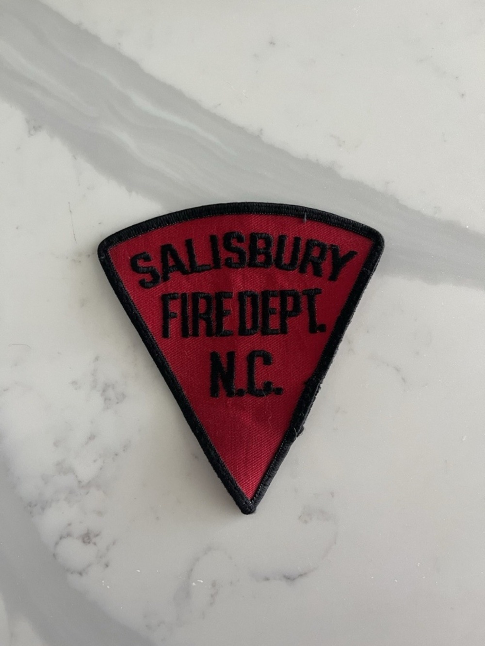 Vintage Salisbury Fire Department NC North Carolina Red Patch